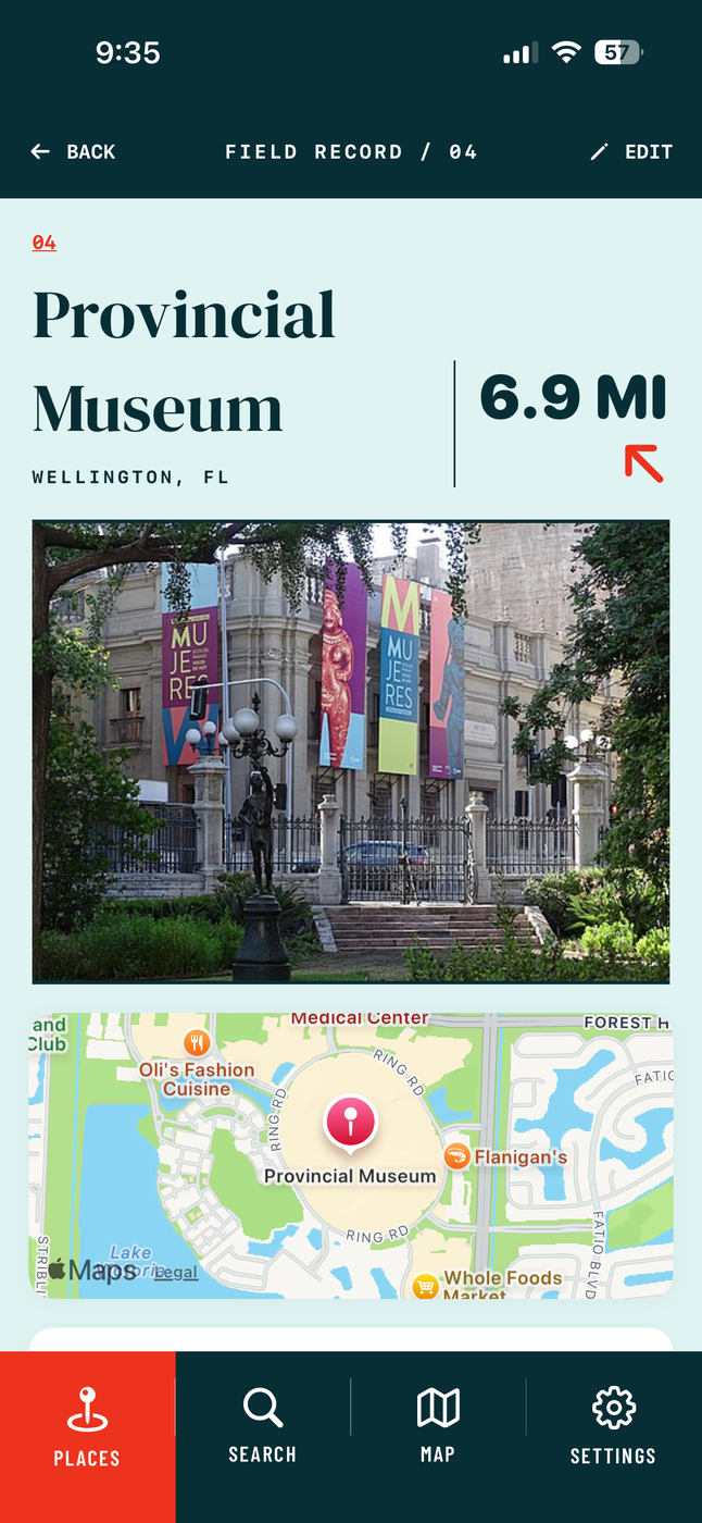 PlaceMind screenshot