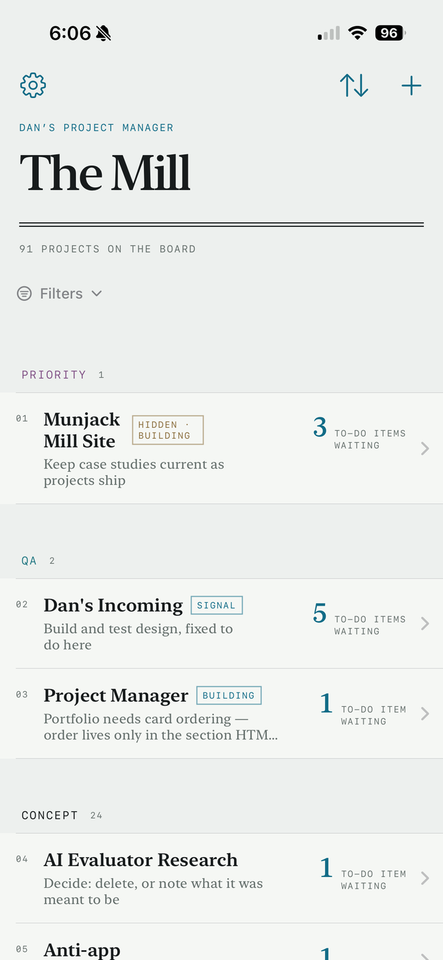Project Manager screenshot